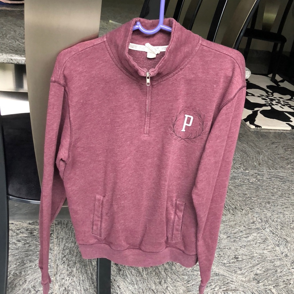 Burgundy Victoria’s Secret PINK half zip